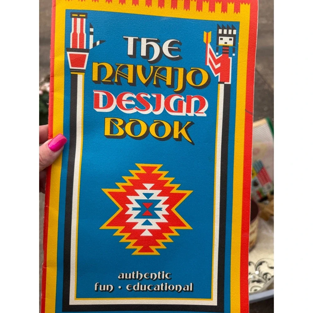 Vintage 1975 The Navajo Design Book Donna Greenlee First‎ Printing Coloring Book